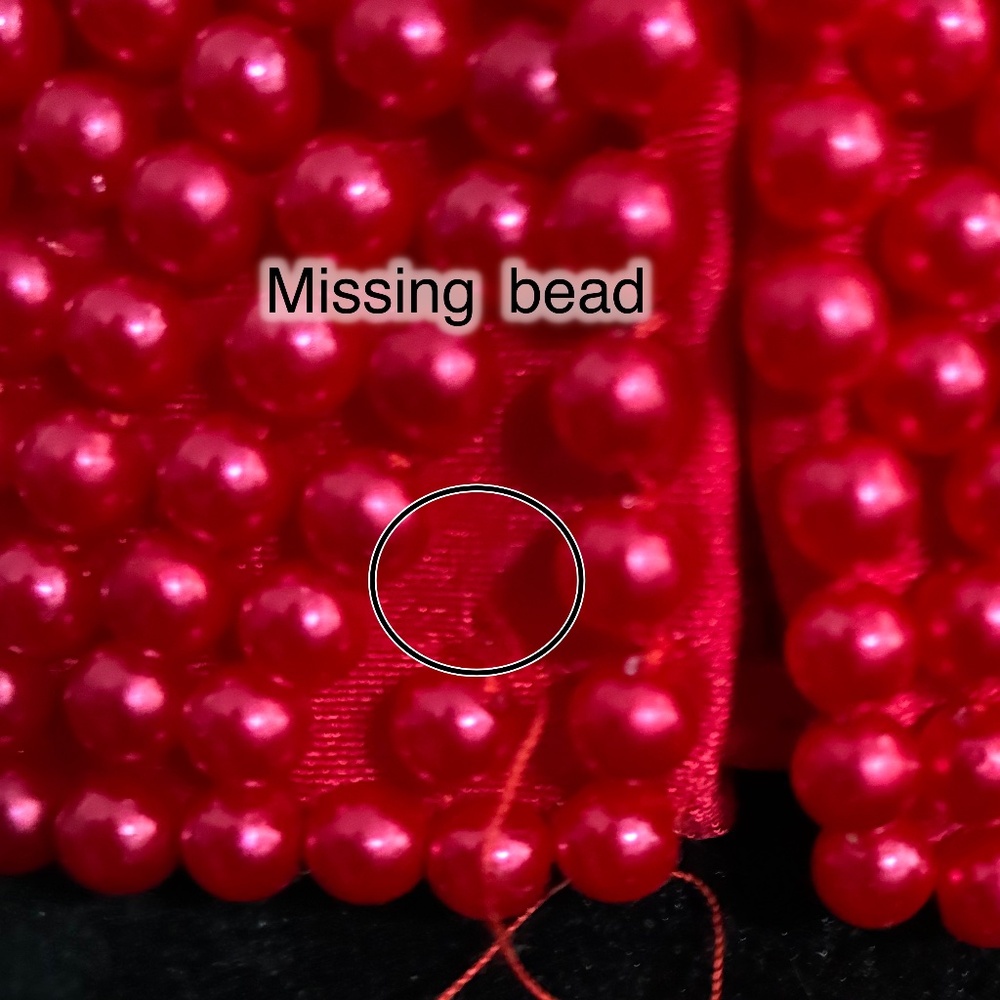 "Cache" Beaded Formal Top, Red, 10, Guc - image 7